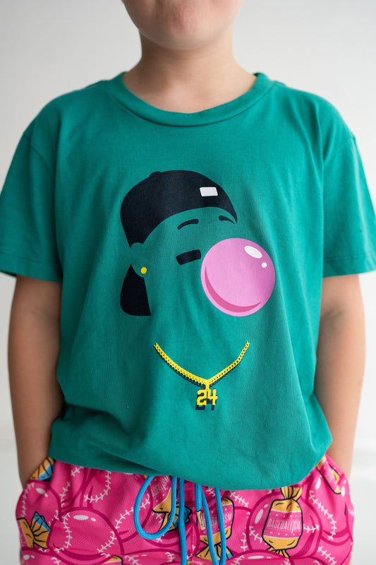Youth graphic tee with Ken Griffey Jr details