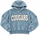 Acid Wash Cougar Hoodie | Women's - Teigan & Co