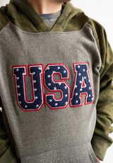 All - American Camo Sleeve Hoodie | Youth - Teigan & Co