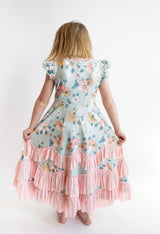 Bella Mint Floral Ruffle Dress | Toddler & Youth - Teigan & Co