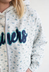 Bloom Mariners Patch Hoodie | Women's - Teigan & Co