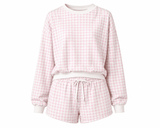 Blush Gingham Lounge Set - Teigan & Co