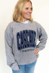 Cascade Christian Classic Collegiate Crew - GREY (Adult & Youth) - Teigan & Co