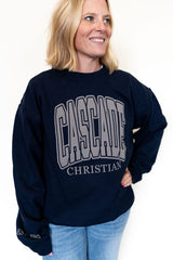 Cascade Christian Classic Collegiate Crew - NAVY (Adult - Youth) - Teigan & Co