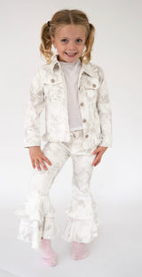 City Scout Winter Camo Fringe Button Denim | Toddler & Youth - Teigan & Co