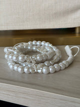 Classy Pearl Bow Beaded 4 - in - 1 Charging Cable - Teigan & Co