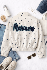 Coastal Dot Mariners Denim Jacket - Teigan & Co