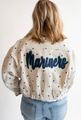 Coastal Dot Mariners Denim Jacket | Women's - Teigan & Co