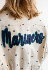 Coastal Dot Mariners Denim Jacket | Women's - Teigan & Co