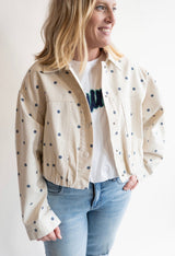 Coastal Dot Mariners Denim Jacket | Women's - Teigan & Co
