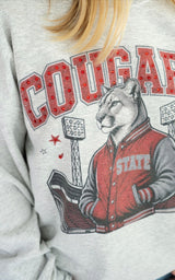 Cougar Rhinestone Rally Crew Neck | Womens - Teigan & Co