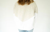 Cougars Chenille Varsity Colorblock Sweatshirt | Women's - Teigan & Co