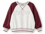 Cougars Cozy Colorblock Crew | Women's - Teigan & Co