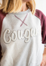 Cougars Cozy Colorblock Crew | Women's - Teigan & Co