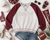 Cougars Cozy Colorblock Crew | Women's - Teigan & Co