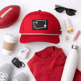 Crimson State Pride Waterproof Snapback Hat | Adult - Teigan & Co