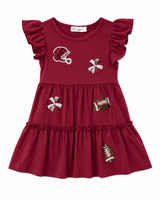 Friday Night Lights Maroon Dress | Toddler & Youth - Teigan & Co