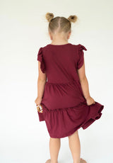 Friday Night Lights Maroon Dress | Toddler & Youth - Teigan & Co