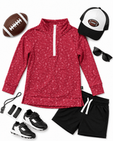 Friday Night Lights Maroon Quarter Zip - Teigan & Co