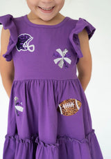 Friday Night Lights Purple Dress | Toddler & Youth - Teigan & Co