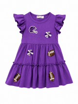 Friday Night Lights Purple Dress | Toddler & Youth - Teigan & Co