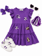 Friday Night Lights Purple Dress | Toddler & Youth - Teigan & Co