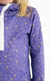 Friday Night Lights Purple Quarter Zip | Toddler & Youth - Teigan & Co