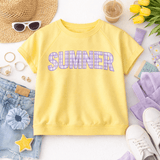 Golden Sumner Gingham Graphic Top - Teigan & Co