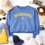 Golden Trident Vintage Bubble Tee – Washed Blue - Teigan & Co