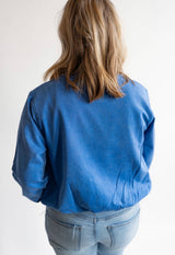 Golden Trident Vintage Bubble Tee – Washed Blue - Teigan & Co