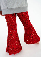 Holiday Red Sequins Flares | Toddler & Youth - Teigan & Co
