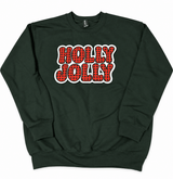 Holly Jolly Boys Chenille Patch Christmas Crewneck | Youth - Teigan & Co