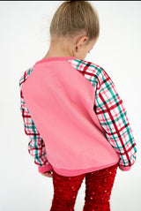 Holly Jolly Patch Plaid Crew | Toddler & Youth - Teigan & Co