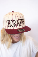 Hornet Embroidered Pinstripe Hat - Teigan & Co