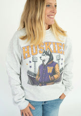 Huskies Rhinestone Rally Crew Neck | Womens - Teigan & Co