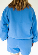 Katydid Blue Quarter-Snap Two-Piece Athletic Set | Women's - Teigan & Co