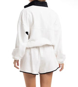 Katydid White Quarter-Snap Two-Piece Athletic Set | Women's - Teigan & Co