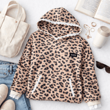 Leopard Lace Trim Hoodie - Ampersand Ave - Teigan & Co