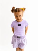 Lulu Mac Baby Doll Tee-Lavender | Youth - Teigan & Co