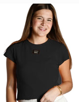 Lulu Mac Baby Doll Top-Black | Women's - Teigan & Co