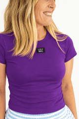 Lulu Mac Baby Doll Top-Purple | Women's - Teigan & Co