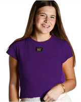 Lulu Mac Baby Doll Top-Purple | Women's - Teigan & Co