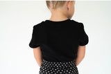 Lulu Mac Black Babydoll Tee | Youth - Teigan & Co