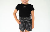 Lulu Mac Black Babydoll Tee | Youth - Teigan & Co