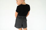 Lulu Mac Black/White Polka Dot Short | Youth - Teigan & Co