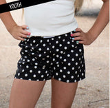 Lulu Mac Black?white Polka Dot Short | Youth - Teigan & Co