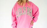 Lulu Mac Bubblegum Camo Crew | Women's - Teigan & Co