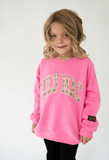 Lulu Mac Bubblegum Camo Crew | Youth - Teigan & Co