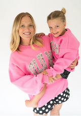 Lulu Mac Bubblegum Camo Crew | Youth - Teigan & Co