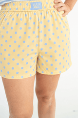 Lulu Mac Butter/Light Blue Polka Dot Short | Women's - Teigan & Co
